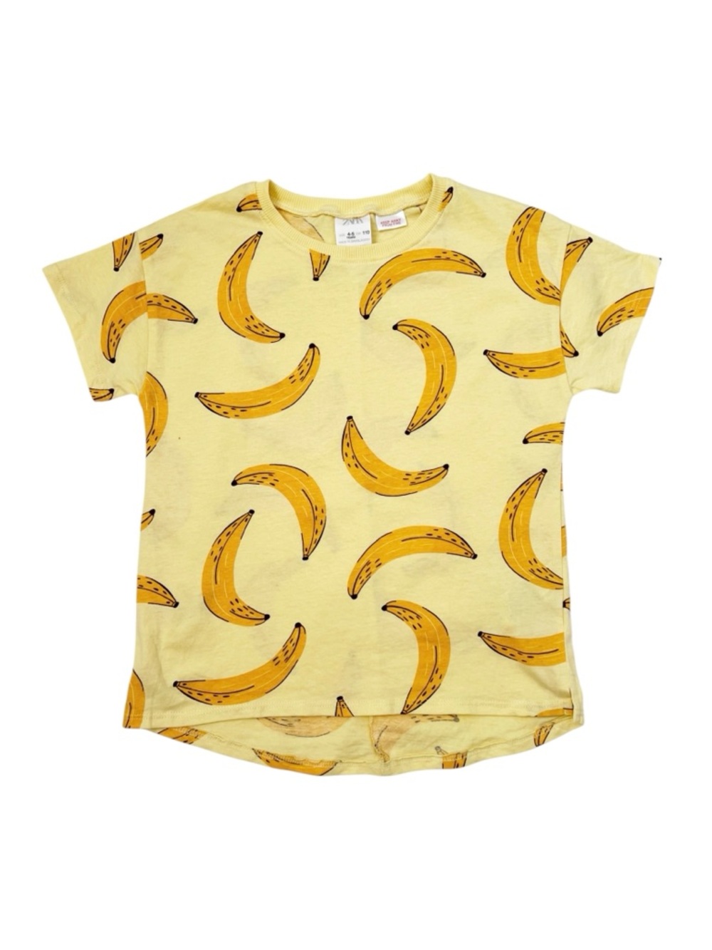 Zara kids size 4-5 banana print tee